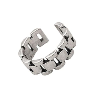 Adjustable Open Rings with Twisted Design