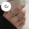 Adjustable Open Rings with Twisted Design view 2