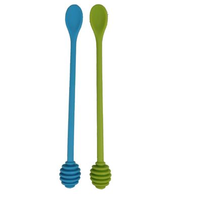 Silicone Honey Dipper with Grooved Head for Christmas Parties and Gifting