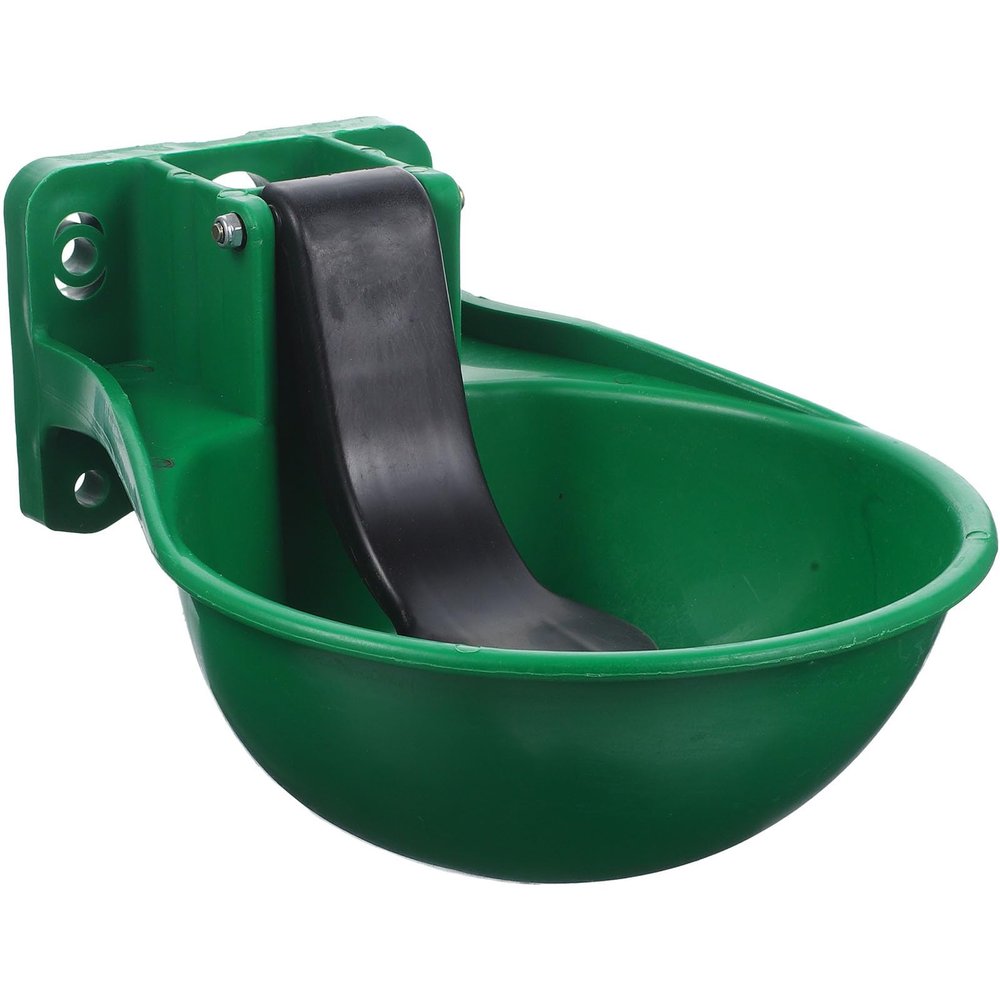 minkissy Automatic Plastic Livestock Water Bowl with Splash Guard for Cattle and Horses