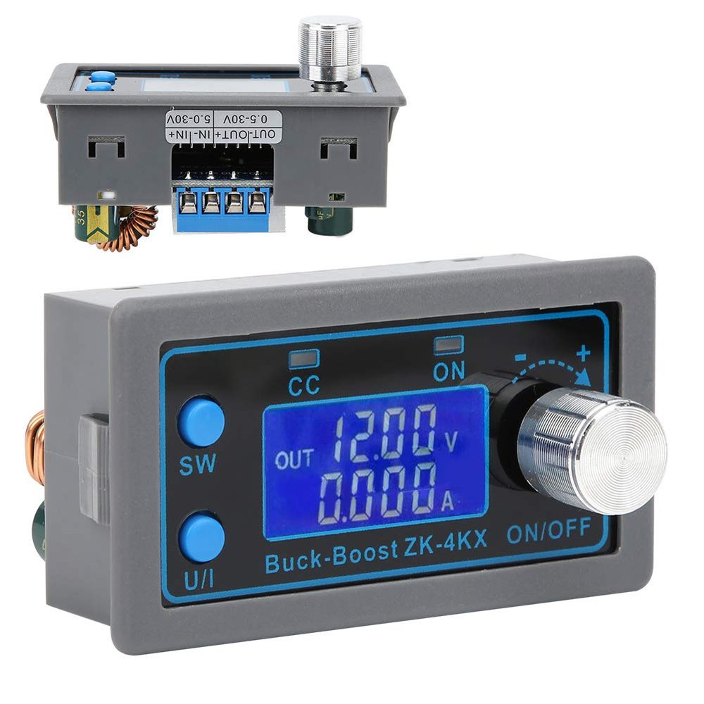 Eujgoov DC-DC Boost Converter Module, 0.5–30 V, 4 A, LCD Display