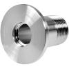 2-Piece Stainless Steel BSPT Male Adapter, DN16 to DN50 Flange Vacuum Connection for ISO-KF Flanges (KF-40, 1-1/4 in.) view 3