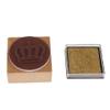 Wooden Stamp with Crown Pattern view 1