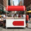 JDPYURV Mobile Outdoor Vending Cart with Canopy, Yellow, 120 cm/47.2 in view 2