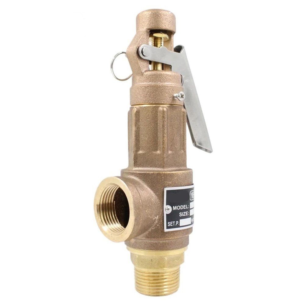 S10/S10L Safety Valve, DN40/DN50, 1.2 in, All-Copper Thread, Handle, for Steam, 1 bar (DN40, S10L)