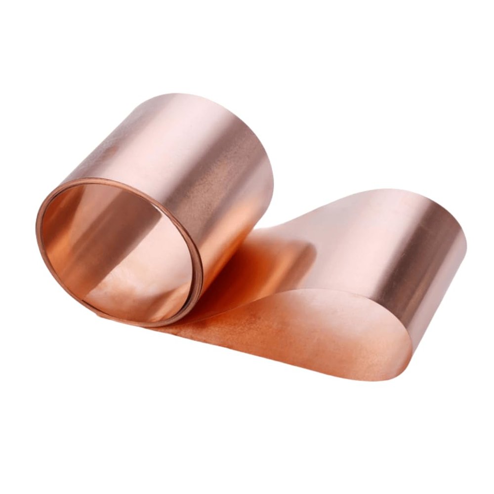 99.9999% High-Purity Ultrathin Copper Sheet for Scientific Research, 1 m × 300 mm × 0.01 mm