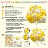 Birthday Balloons Set - Yellow 30 Pack 12" Premium Latex view 2