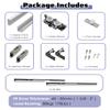 Hidden Sliding Door Hardware, Space-Saving Trackless System for Concealed Rooms, Compatible with 40–50 mm Bypass Cabinet Panels view 2