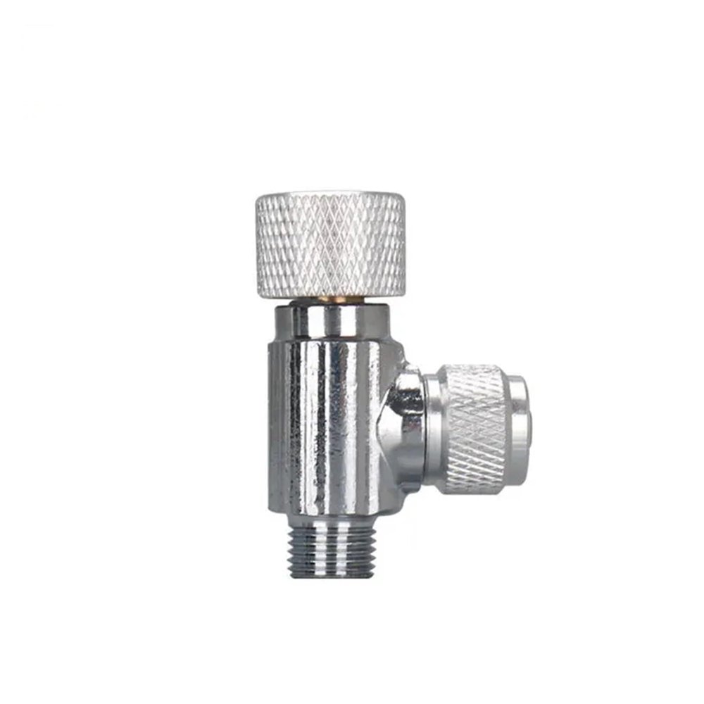 High-Quality Multi-Way Aquarium CO2 Flow Regulator, Distributor, Brass Splitter, Magnetic Needle Valve, CO2 Bubble Counter (Black)