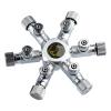 High-Quality Multi-Way Aquarium CO2 Flow Regulator, Distributor, Brass Splitter, Magnetic Needle Valve, CO2 Bubble Counter (Black) view 3