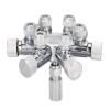 High-Quality Multi-Way Aquarium CO2 Flow Regulator, Distributor, Brass Splitter, Magnetic Needle Valve, CO2 Bubble Counter (Black) view 4