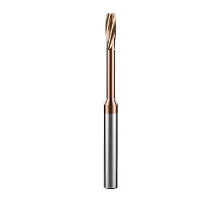 1-Piece CNC Spiral Reamer with Fixed Shank, Blind Hole, Flat Back, Lower Cutting Edge, 9.1–12 mm