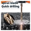 1-Piece CNC Spiral Reamer with Fixed Shank, Blind Hole, Flat Back, Lower Cutting Edge, 9.1–12 mm view 4
