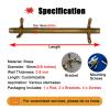 Stair Runner Carpet Rod, Premium Solid Brass Set, 12-Pack, 61 cm (24 in), Adjustable Tube Design view 2