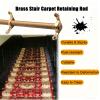 Stair Runner Carpet Rod, Premium Solid Brass Set, 12-Pack, 61 cm (24 in), Adjustable Tube Design view 3