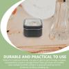 OFFIGAM Square Storage Boxes, Reusable and Portable, 4-Pack, Black Tinplate view 4
