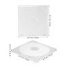 SECFOU 20-Piece Transparent Slim CD/DVD Storage Cases with Viewing Window view 2