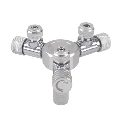 Stainless Steel Multi-Channel Aquarium CO2 Separator Distributor Check Valve CO2 Regulator Accessory (W02-03)