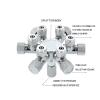 Stainless Steel Multi-Channel Aquarium CO2 Separator Distributor Check Valve CO2 Regulator Accessory (W02-03) view 3