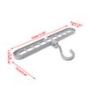 HELYZQ Space-Saving Clothes Rack with Hooks, 360° Rotatable view 4