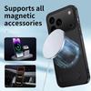 Lzzox Protective Case for Honor 600 Pro, Stand, Magnetic, Wireless Charging, Camera Protection, Carbon Texture, Anti-Fingerprint Back (Black, 600 Pro) view 3