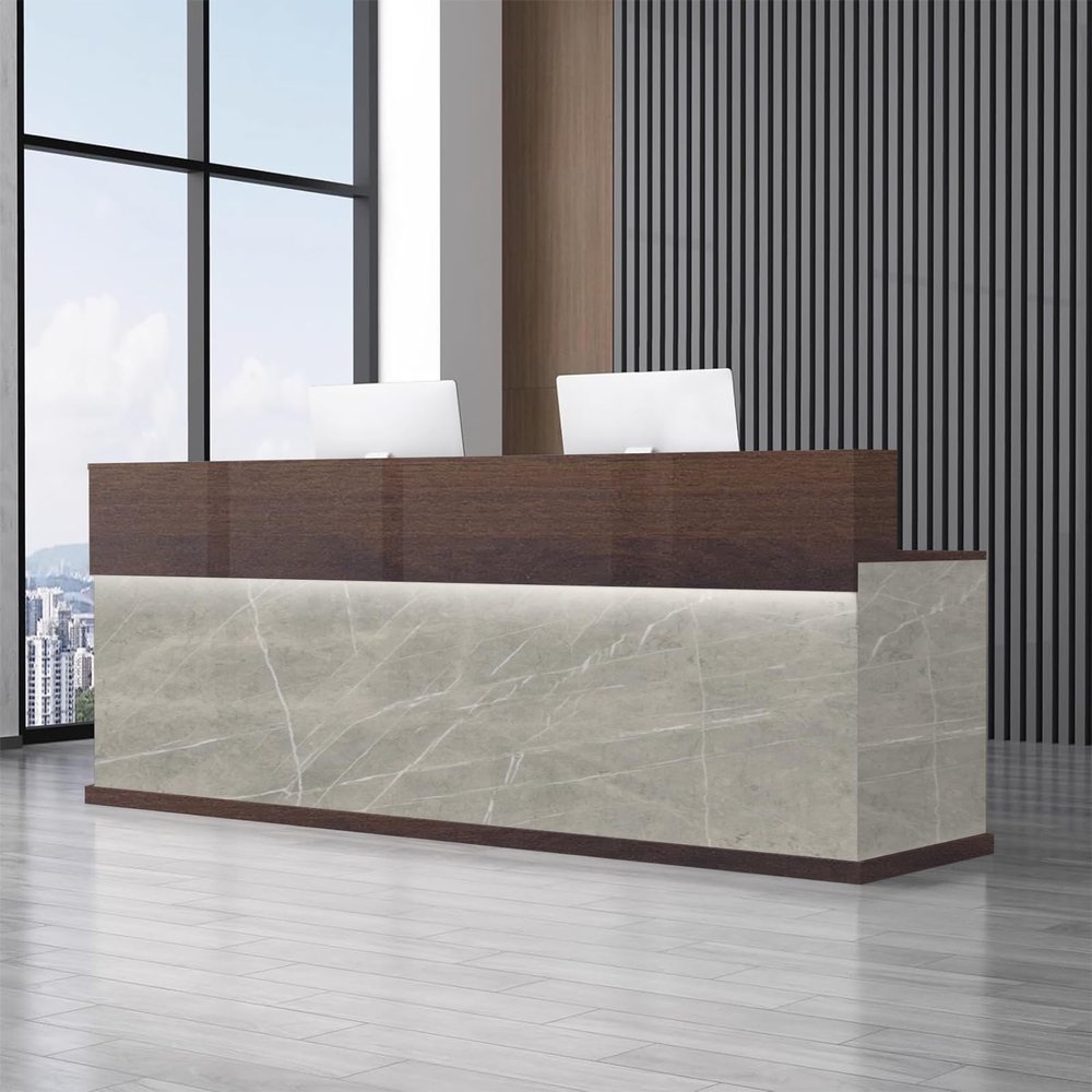 WYBDMWY Modern Reception Desk with Drawers