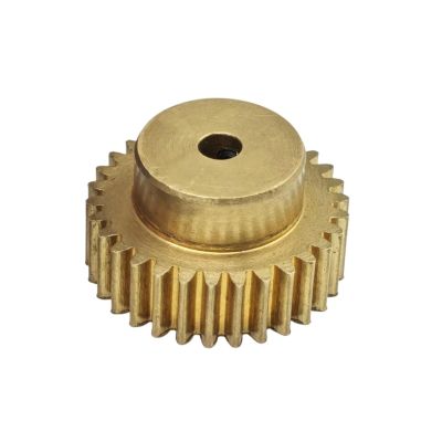 GuidNaurys 0.7 Module, 82-Tooth Stepped Brass Spur Gear, 13 mm Bore