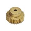 GuidNaurys 0.7 Module, 82-Tooth Stepped Brass Spur Gear, 13 mm Bore view 1