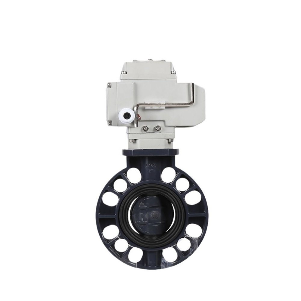 DN50 2-Inch, DN65, DN80, DN100 4-Inch AC220V/DC24V 4–20mA Electric Butterfly Valve for Sure-Base Solution (24V, 0–10V Adjustment)