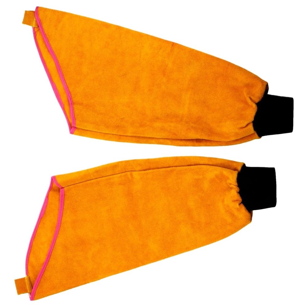 WJIAYAO Leather Welding Sleeves, Heat-Resistant Arm Protection