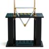 Freestanding Wooden Cue Stand for Pool Cues and Fishing Rods view 1