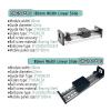 Linear Actuator, 150 mm Wide, Heavy-Duty Ball Screw Slide Table, Dual-Rail Linear Guide, Motorized CNC XYZ-Axis Table (SXG50-80, SFU1605, 400 mm Stroke) view 4