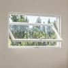 CUXAHO 360° Rotating Rectangular Window, Aluminum Alloy Frame with 5 mm Tempered Glass, Basement & Bathroom Window, Shed, White, 30 x 85 cm view 1