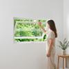 CUXAHO 360° Rotating Rectangular Window, Aluminum Alloy Frame with 5 mm Tempered Glass, Basement & Bathroom Window, Shed, White, 30 x 85 cm view 4