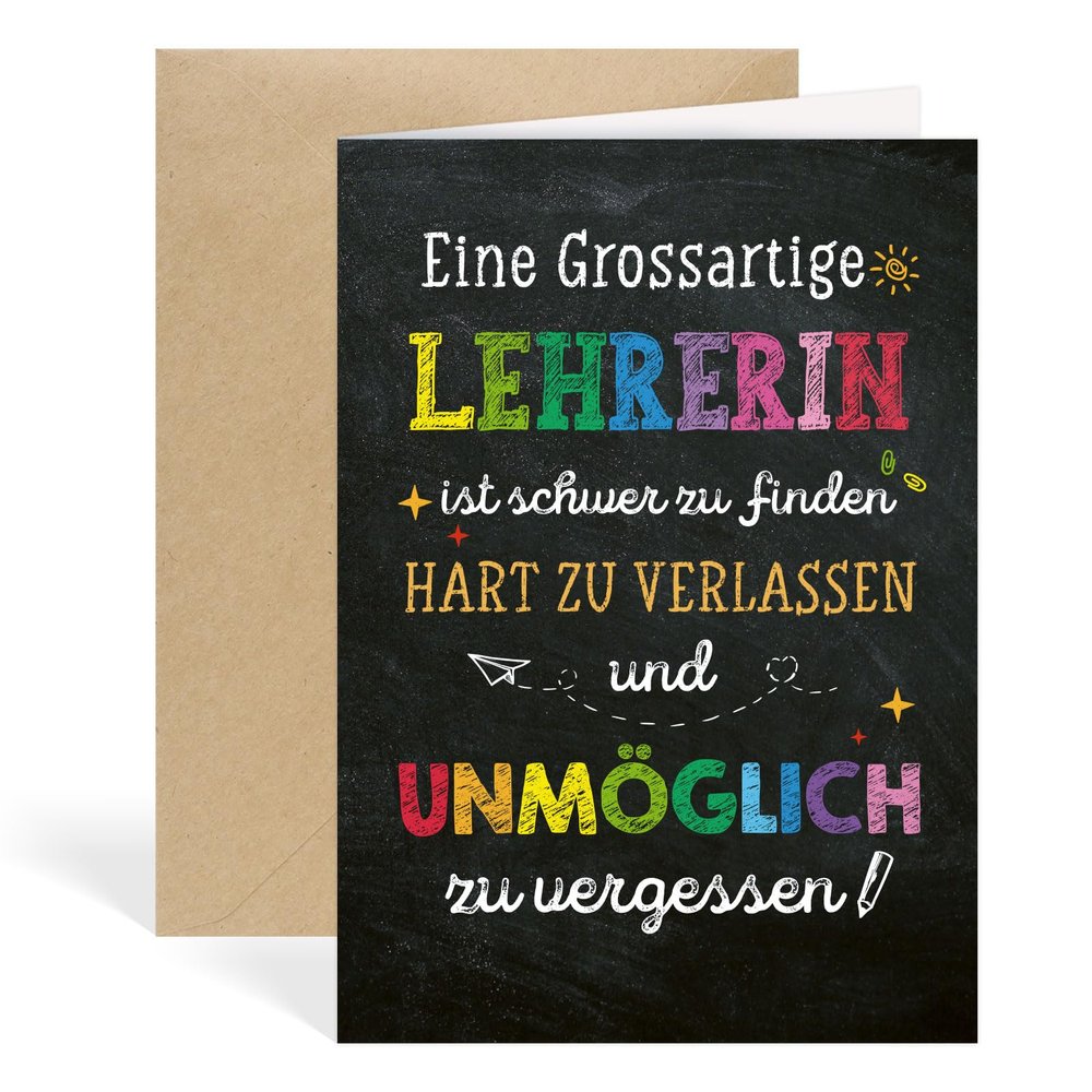 Teacher Thank-You Card with Envelope
