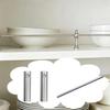 Shelf Railing Edge Guard for Kitchen Cabinets, Silver-B, 18 in/45.7 cm view 1