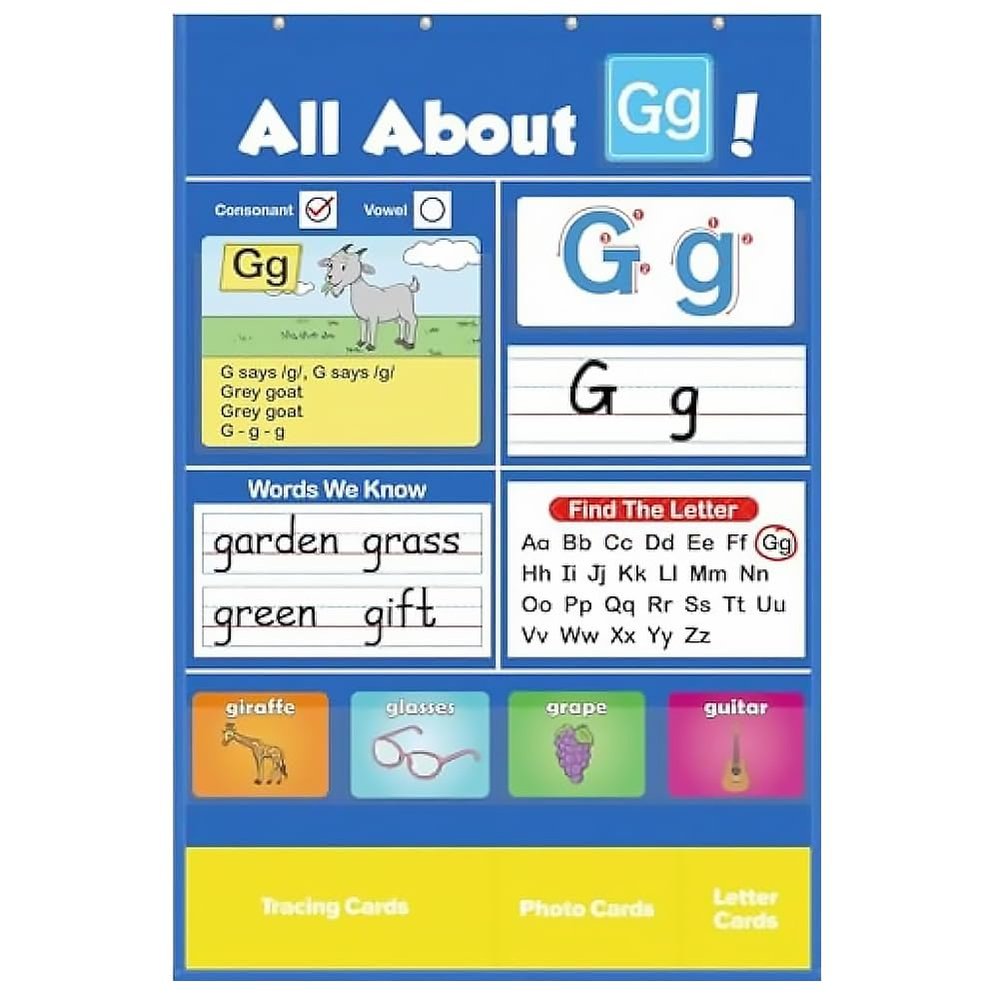 Alphabet Learning Pocket Chart for Kids