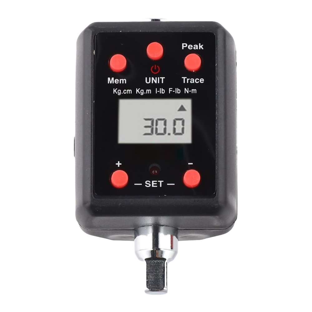 1-Piece Digital Torque Wrench Adapter, 1/4, 3/8, 1/2 and 3/4 in., 0.335 Nm / 13135 Nm / 2200 Nm / 6600 Nm, Multiple Unit Conversion (6.35 mm)
