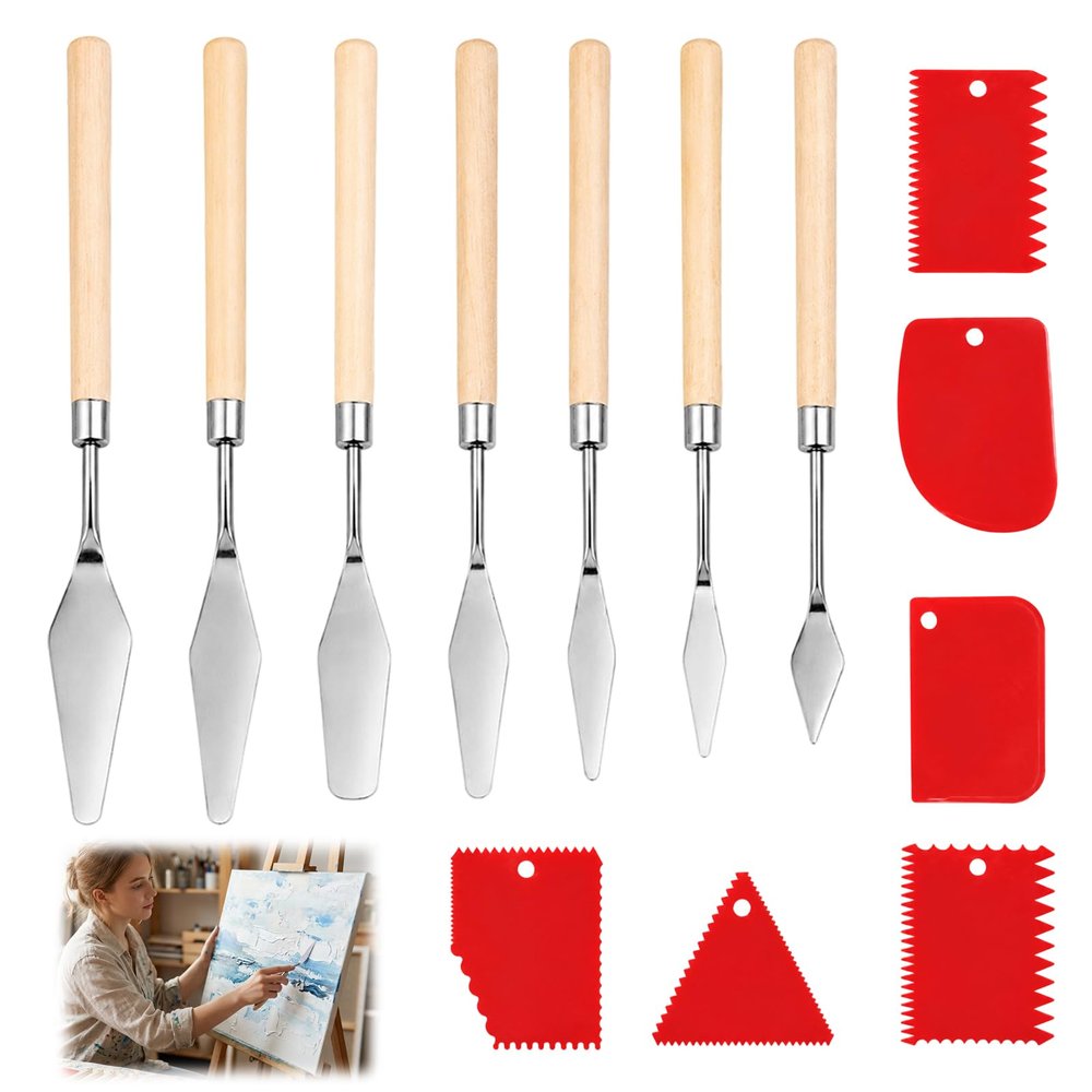 13-Piece Spatula Set for Artists