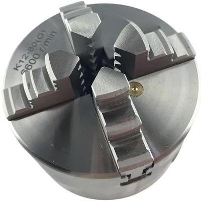 K12-80 Self-Centering Manual 4-Jaw Mini Lathe Chuck for Metalworking
