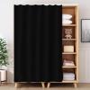 YSPZDQ No-Drill Self-Adhesive Cabinet Curtain, Black, 70 x 200 cm view 1
