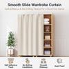YSPZDQ No-Drill Self-Adhesive Cabinet Curtain, Black, 70 x 200 cm view 2