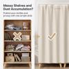 YSPZDQ No-Drill Self-Adhesive Cabinet Curtain, Black, 70 x 200 cm view 3