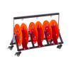 Folding Wire Spool Stand with Wheels, 100 kg Capacity view 1