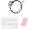 Ynusgeyx Ring Size Adjuster 12 Pack, Clear TPU view 1
