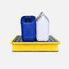 Drum Containment Pallet, Modular Spill Platform with Grating (120 x 120 x 18 cm) view 1