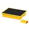 Drum Containment Pallet, Modular Spill Platform with Grating (120 x 120 x 18 cm) view 3