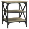 Fecpoo Set of 2 Industrial Side Tables, Sonoma Oak view 3