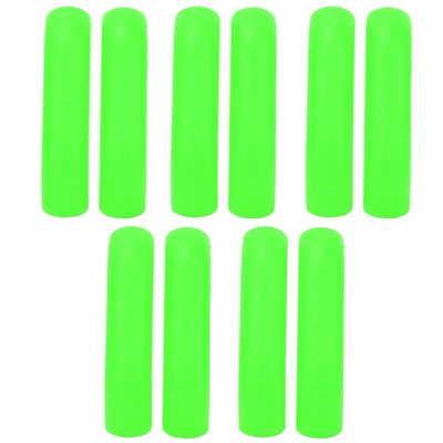 RISK Silicone Mountain/Road Bike Brake Lever Covers, 5 Pairs, Non-Slip Protection, Green