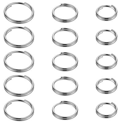 RAHHLIZS 15 Pack Titanium Key Rings